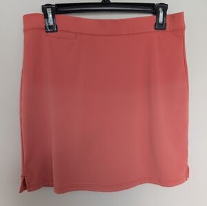 Peter Millar Women's Skort Medium Coral Performance Golf Pickleball UPF 50+